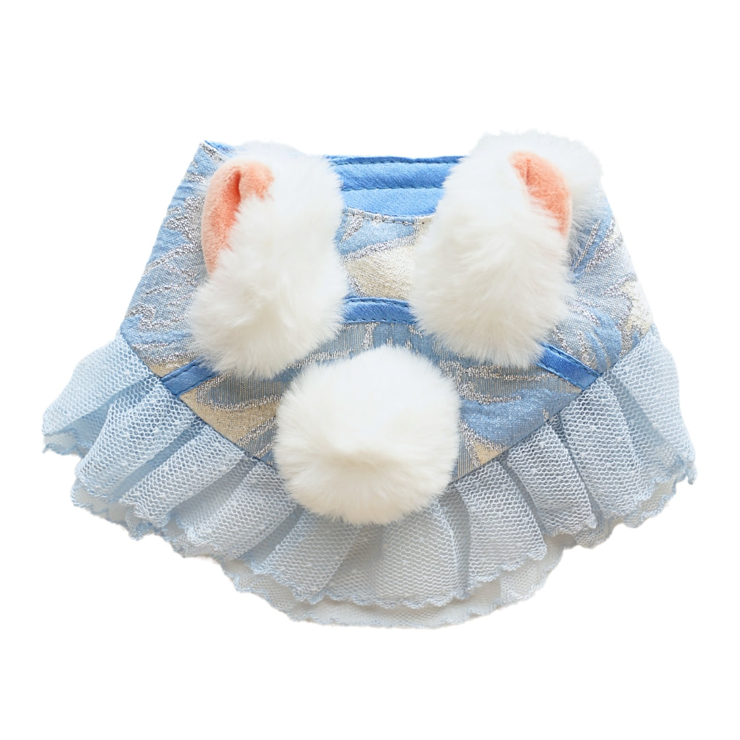 Rabbit Bib ā Mid-Autumn Festival Jade Rabbit Neck Bib for Pets