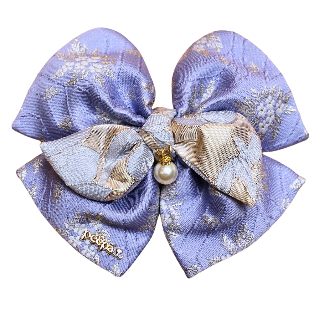 Sumsum 心心 Bow – Heart-Shaped Floral Collar Accessory for Pets