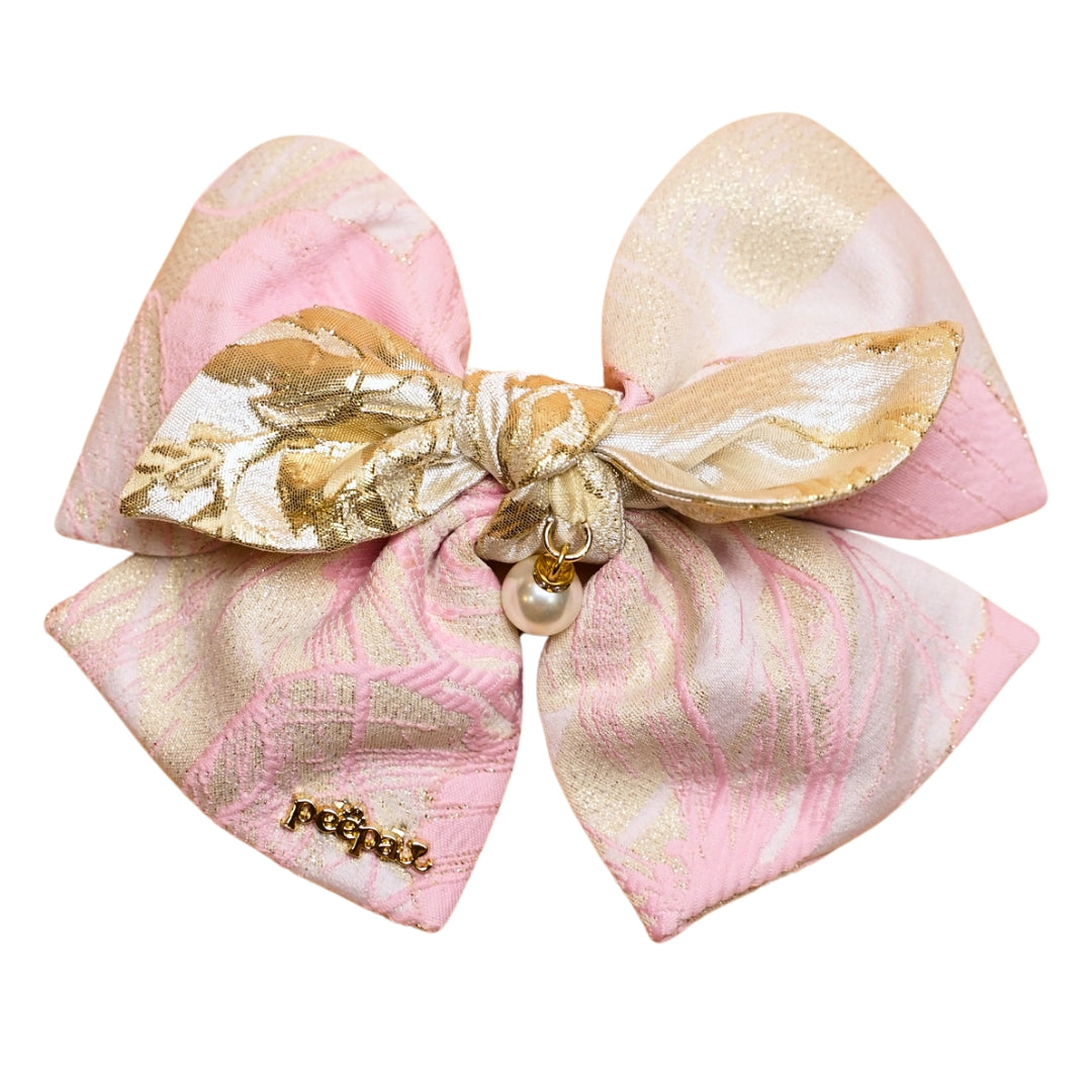 Sumsum 心心 Bow – Heart-Shaped Floral Collar Accessory for Pets