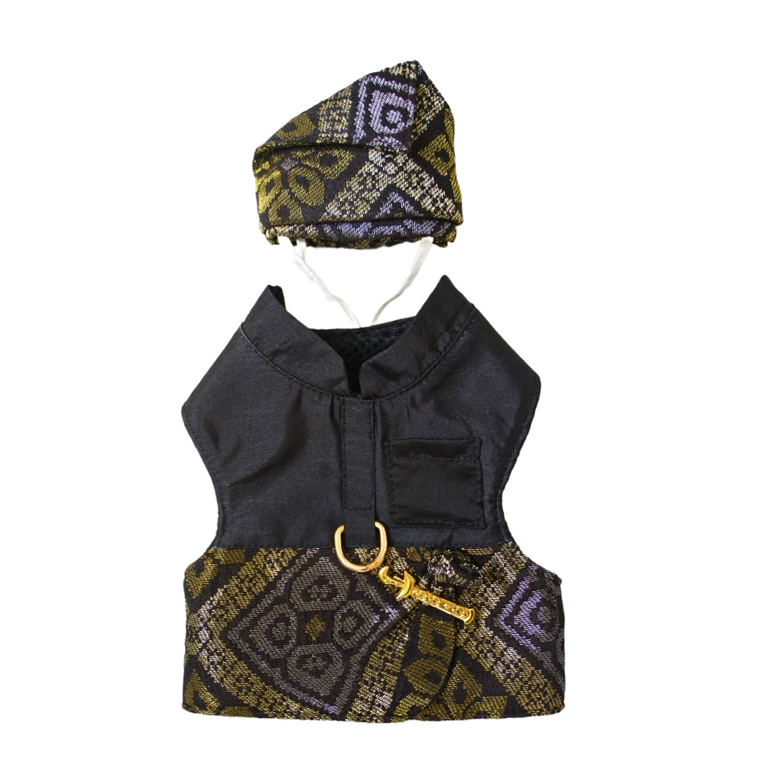 Baju Melayu Harness - Traditional Baju Melayu Pet Harness
