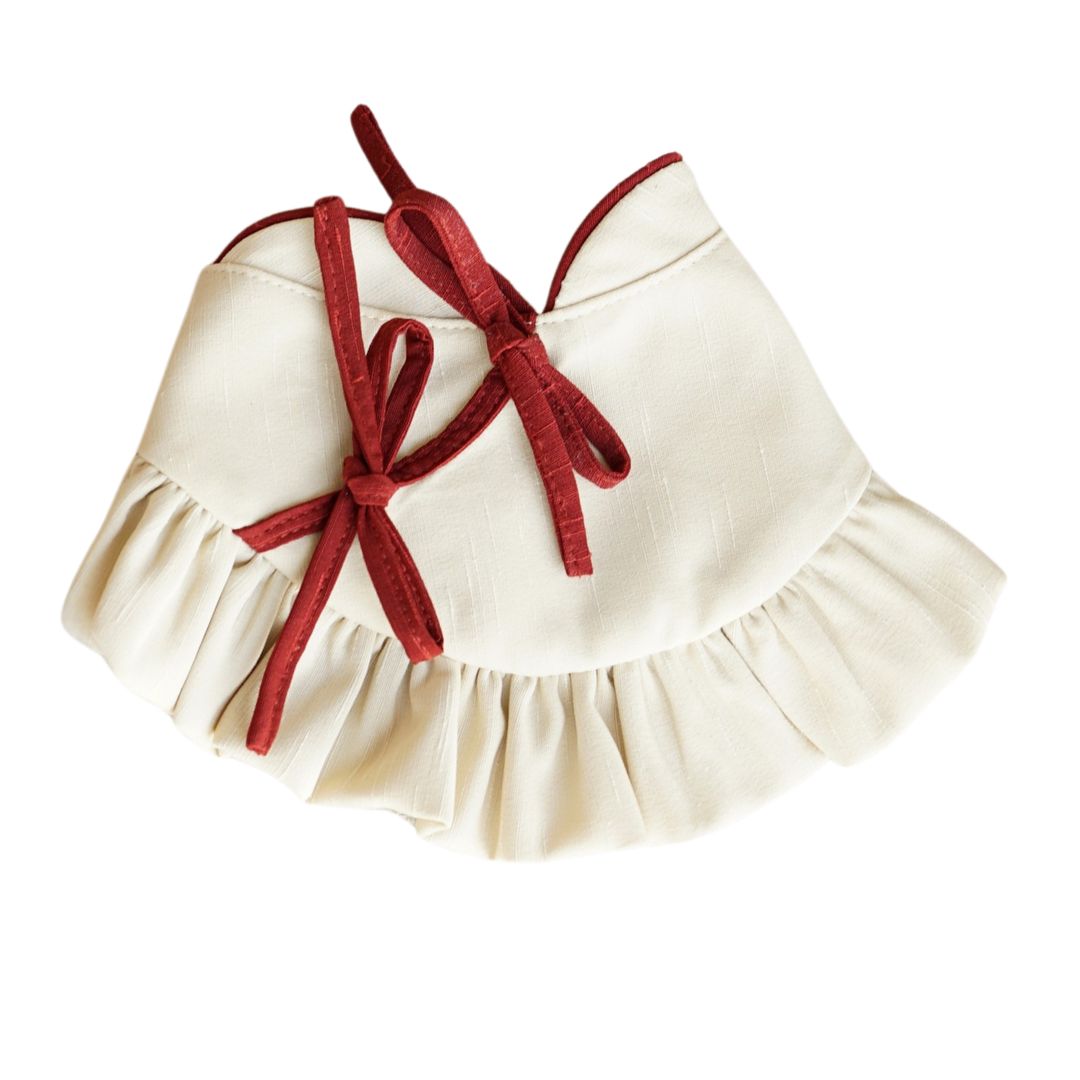 Yat Yat Qipao - Chinese New Year Ruffled Neck Bib for Pets