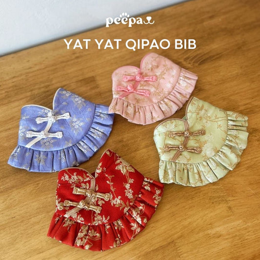 Yat Yat Qipao - Chinese New Year Ruffled Neck Bib for Pets
