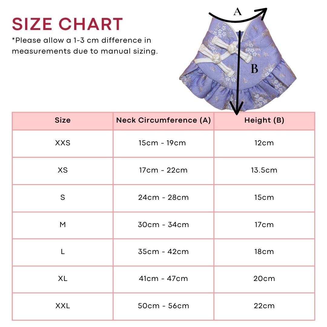 Yat Yat Qipao - Chinese New Year Ruffled Neck Bib for Pets