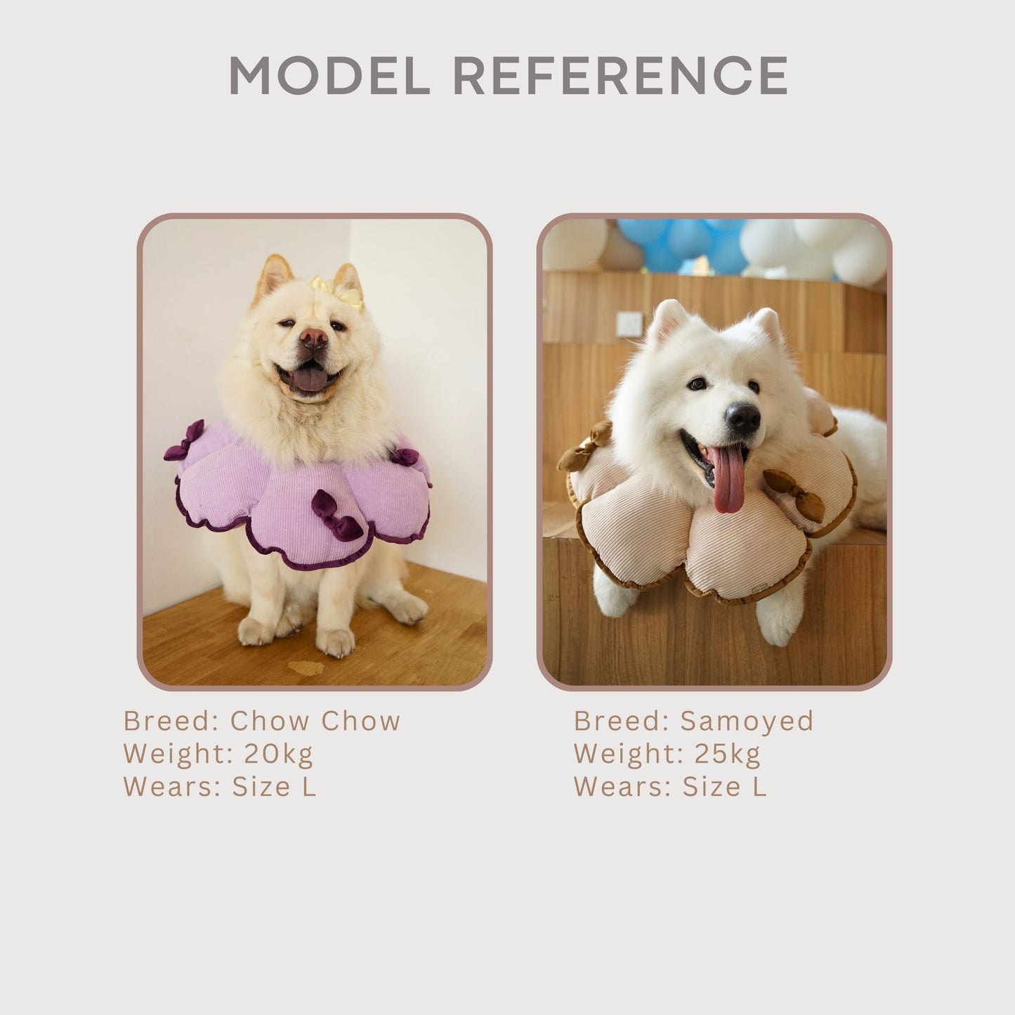 Flowerpuff Pillow w. Bow / Anti-Lick Soft Collar E-Collar Alternative for Pets