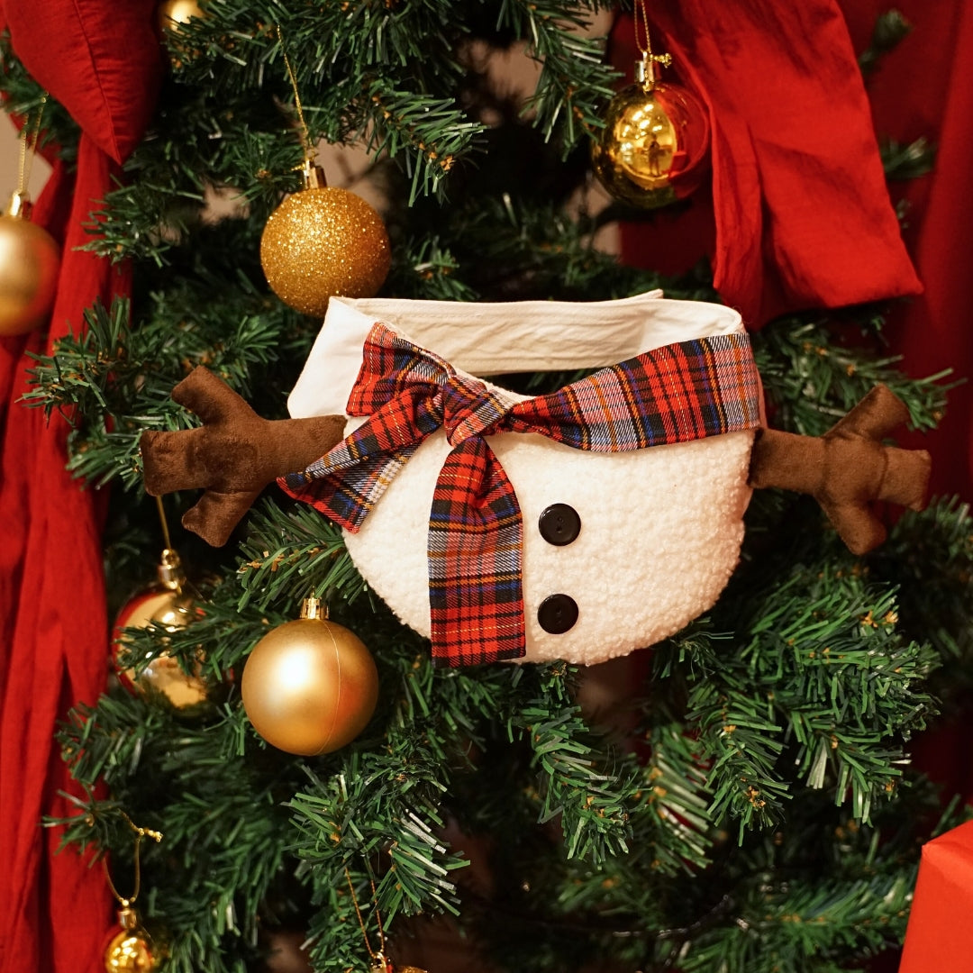 Santa & Snowman Bib - Funny Cute Christmas Neck Bib for Pets