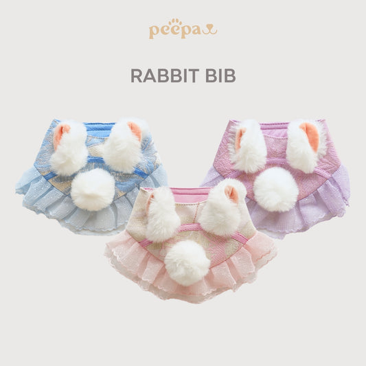 Rabbit Bib – Mid-Autumn Festival Jade Rabbit Neck Bib for Pets