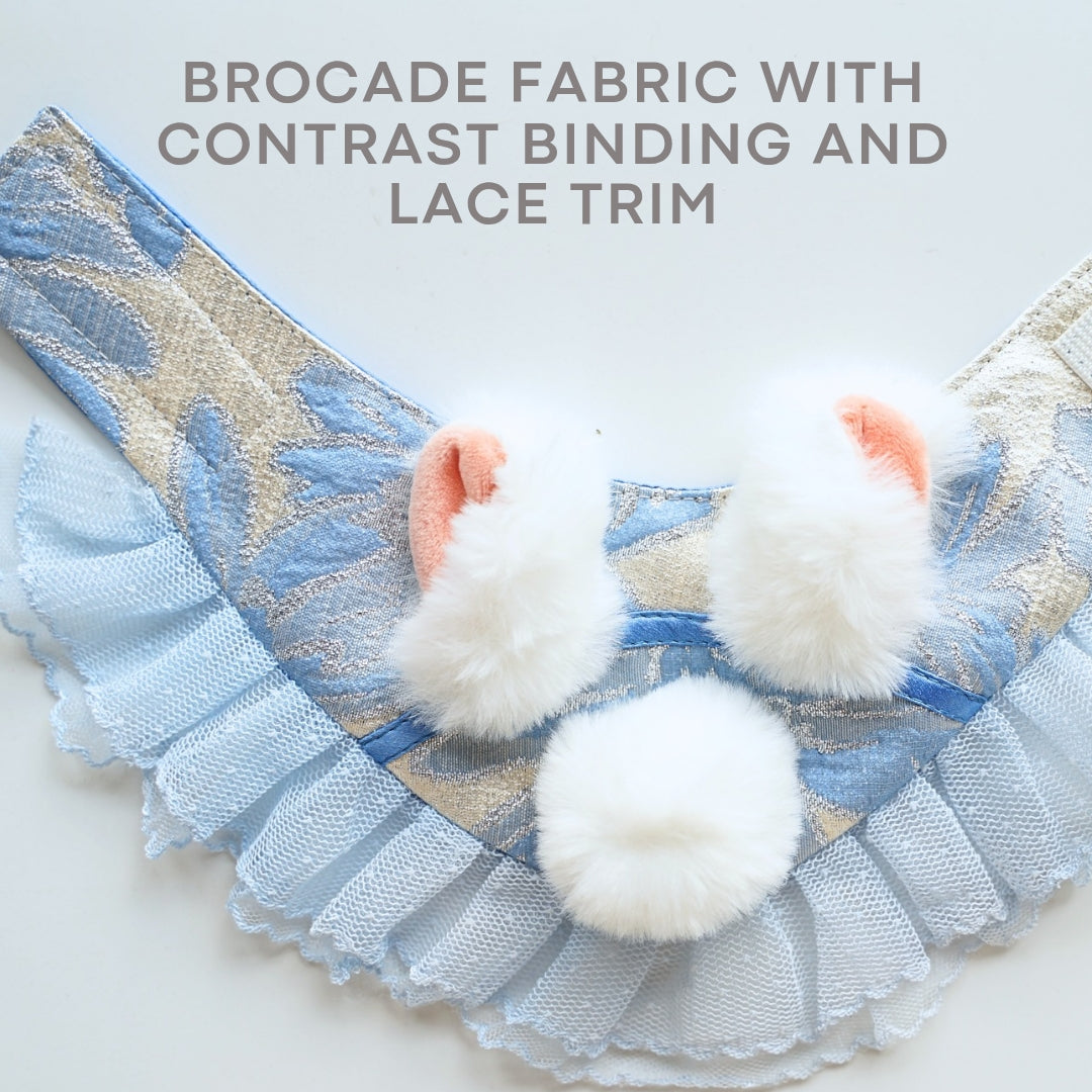 Rabbit Bib – Mid-Autumn Festival Jade Rabbit Neck Bib for Pets