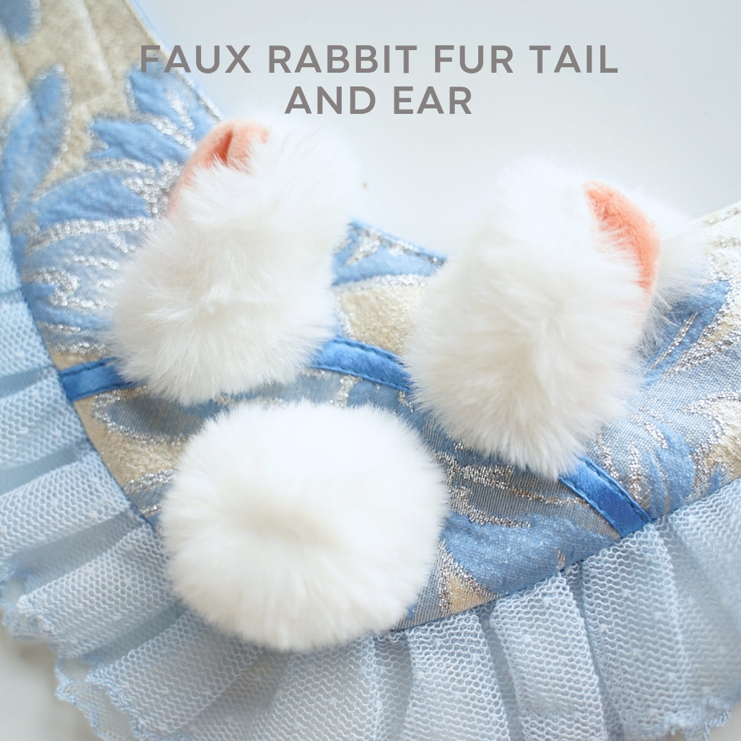 Rabbit Bib – Mid-Autumn Festival Jade Rabbit Neck Bib for Pets