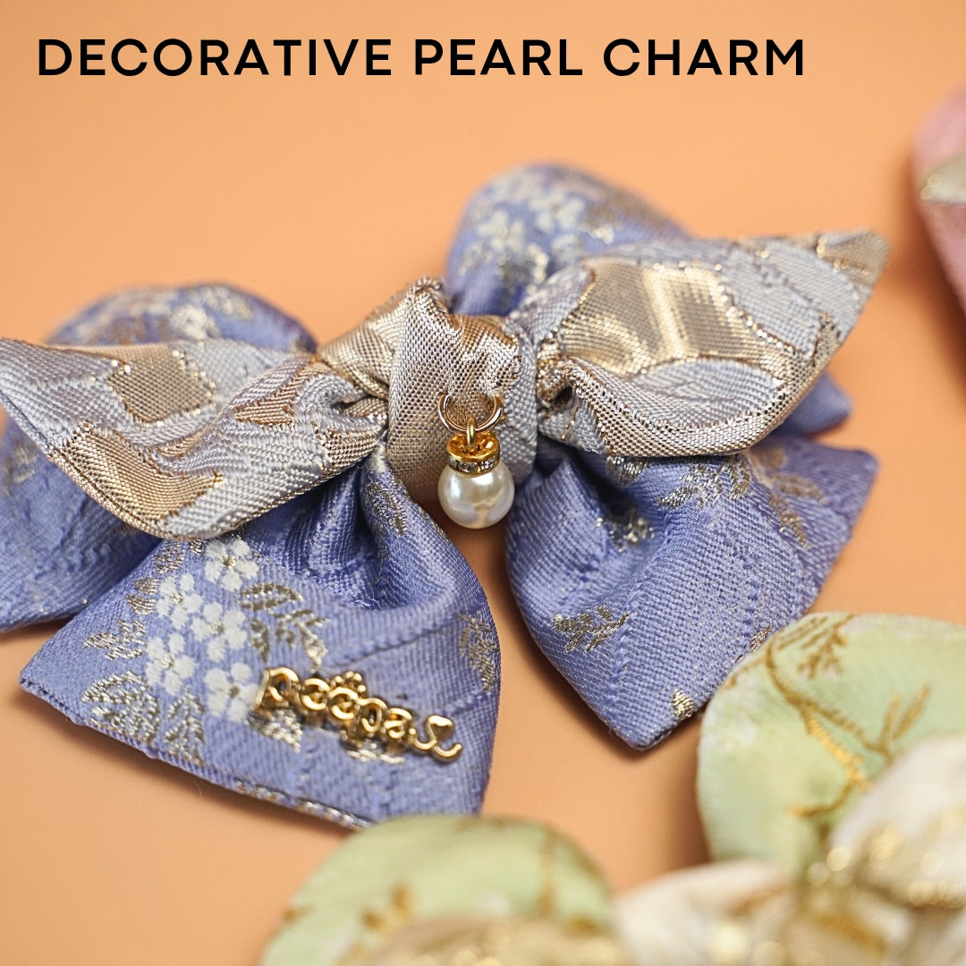 Sumsum 心心 Bow – Heart-Shaped Floral Collar Accessory for Pets