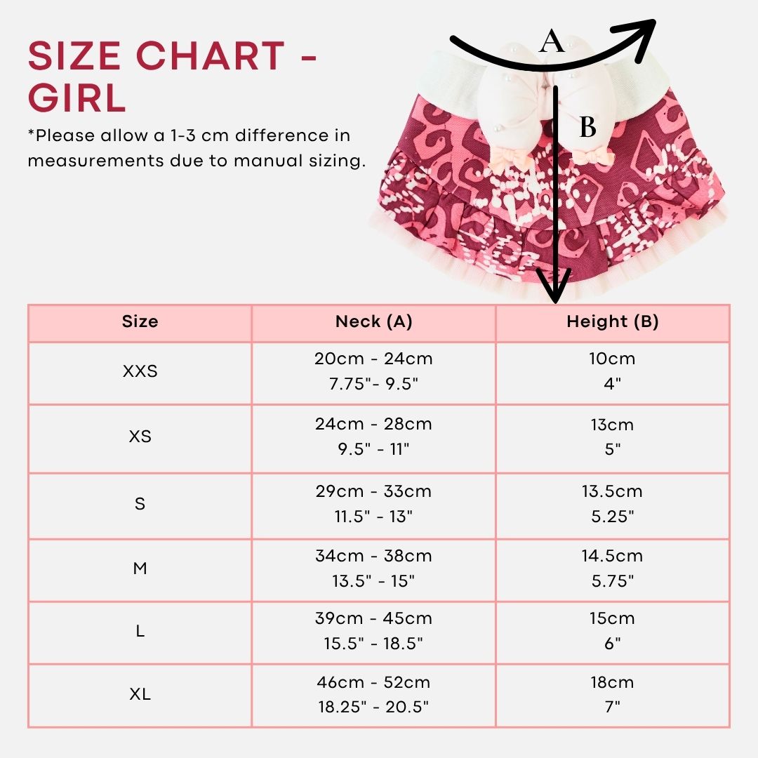 Gem Bib (Ruffles & Bow Style) – Cute Fashion Neck Bib for Pets