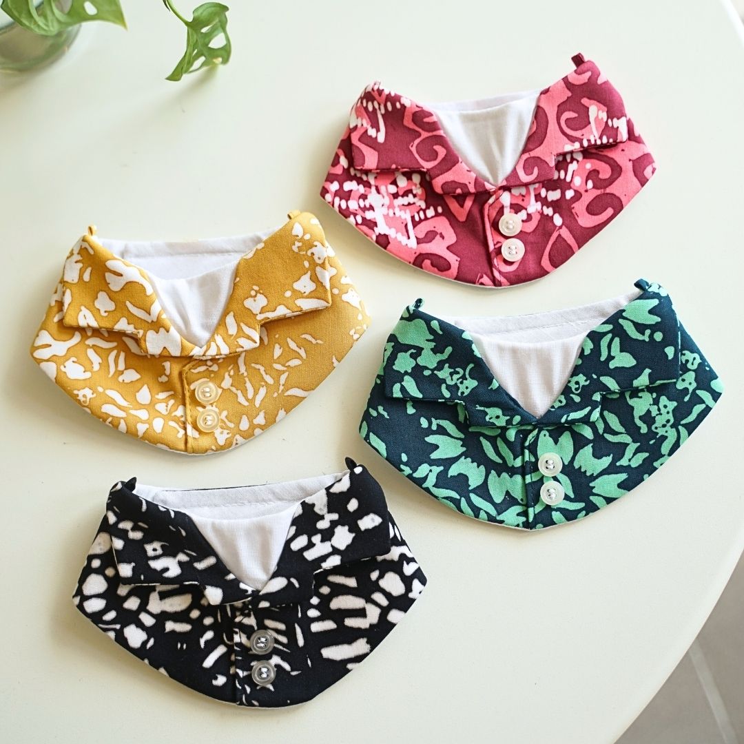 Gem Bib (Beach Collar Shirt Style) –  Casual Fashion Neck Bib for Pets